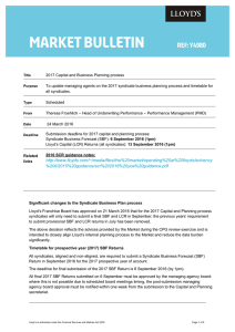 Y4980 - 2017 Capital and Business Planning process