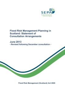 Flood Risk Management Planning in Scotland Statement of