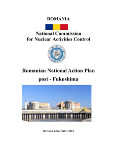 Romanian National Action Plan post-Fukushima rev.0