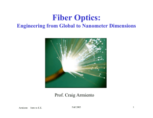 Electro-Optics and Fiber Optics Lecture 1