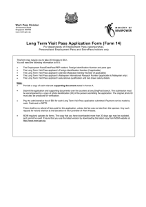 Long Term Visit Pass Application Form (Form 14)