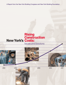 Rising Construction New York`s Costs
