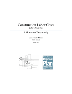 Construction Labor Costs - Regional Plan Association