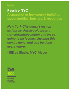 Passive NYC - Building Energy Exchange