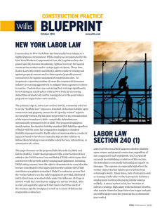 Blueprint - New York Labor Law