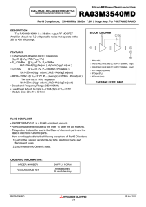 Data Sheet - Mitsubishi Electric