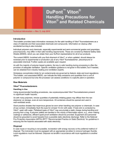 Handling Precautions for Viton™ and Related Chemicals