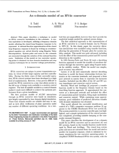 An S-domain Model Of An Hvdc Converter