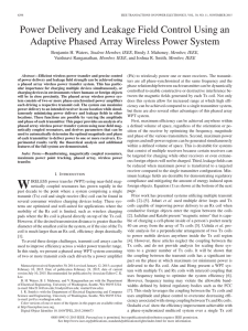 Power Delivery and Leakage Field Control Using an Adaptive
