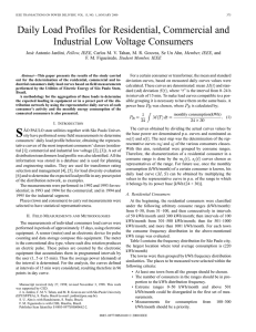 Daily Load Profiles for Residential, Commercial - Stoa