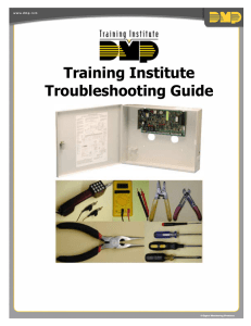 Training Institute Troubleshooting Guide