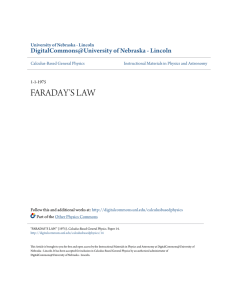 faraday`s law - DigitalCommons@University of Nebraska