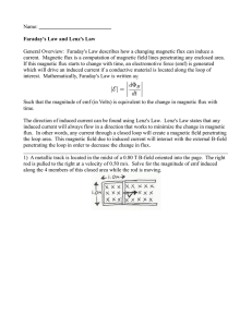 Faraday`s and Lenz`s Laws WS