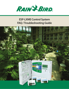 ESP-LXME Control System FAQ / Troubleshooting Guide