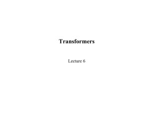 Transformers - KFUPM Open Courseware