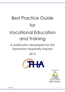 Best Practice Guide for Vocational Education and Training