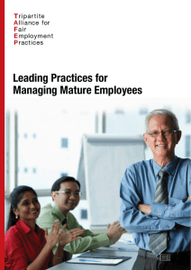 Leading Practices for Managing Mature Employees