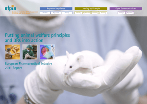 Putting animal welfare principles and 3Rs into action