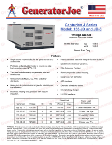 Centurion J Series Model: 155 JD and JD-3