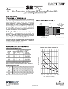 Pipe Temperature Maintenance Self