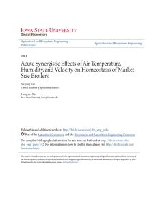 Acute Synergistic Effects of Air Temperature, Humidity, and Velocity