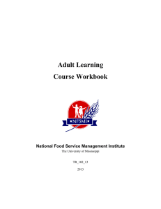 Adult Learning Course Workbook