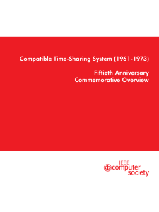 Compatible Time-Sharing System (1961-1973) Fiftieth