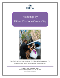 Weddings By Hilton Charlotte Center City