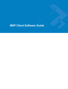 MSP Client Software Guide