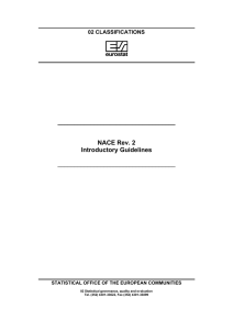NACE Rev. 2 Introductory Guidelines