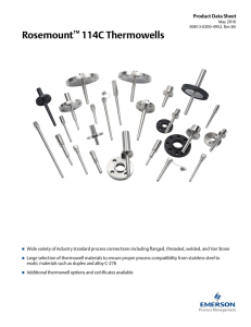 Rosemount™ 114C Thermowells - Emerson Process Management