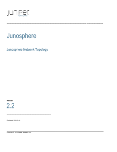 Junosphere Network Topology Guide