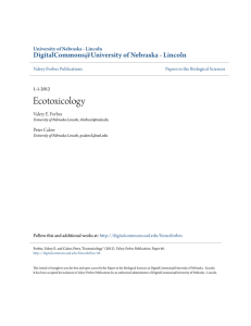 Ecotoxicology - DigitalCommons@University of Nebraska