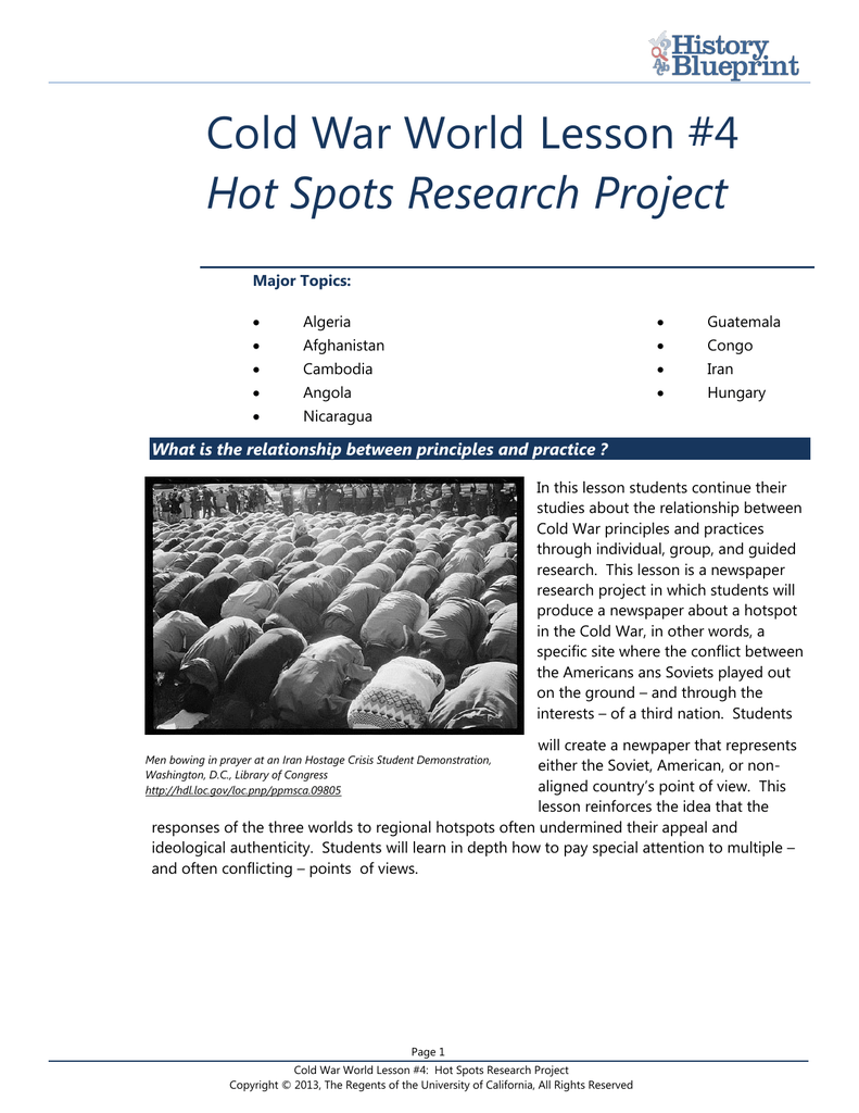 Cold War World Lesson #24 Hot Spots Research Regarding Upfront Magazine Worksheet Answers