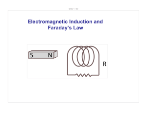 Electromagnetic Induction and Faraday`s Law