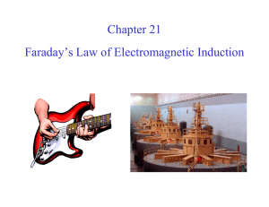 Chapter 21 Faraday`s Law of Electromagnetic Induction