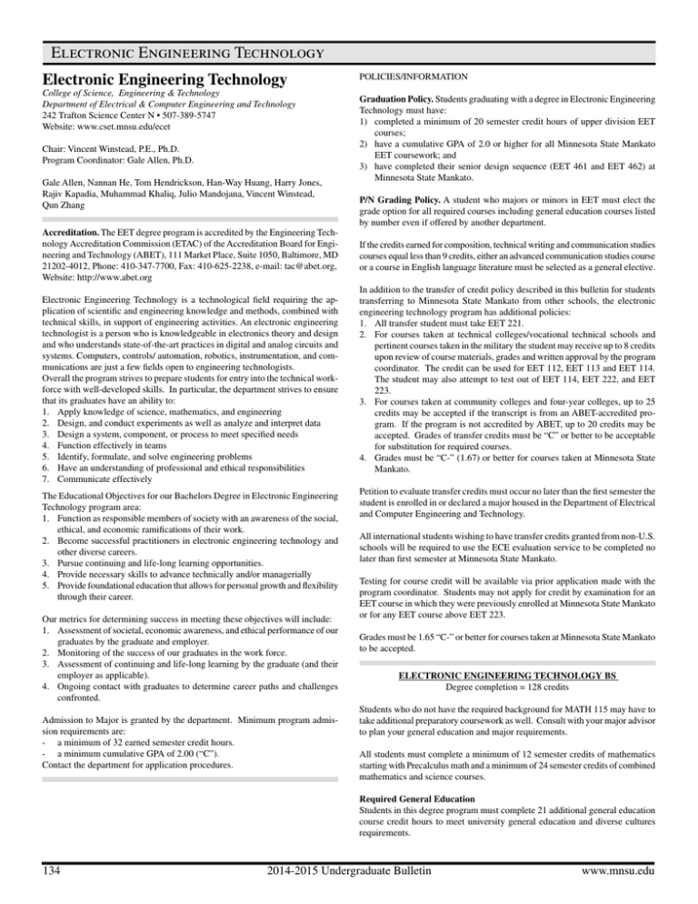 Electronic Engineering Technology