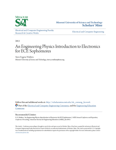 An Engineering Physics Introduction to Electronics