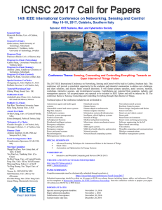 14th IEEE International Conference on Networking, Sensing and