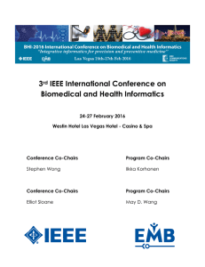 3rd IEEE International Conference on Biomedical and Health