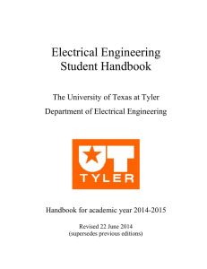 Student Handbook of the Electrical Engineering Program at the