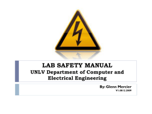 LAB SAFETY MANUAL UNLV Department of Computer and