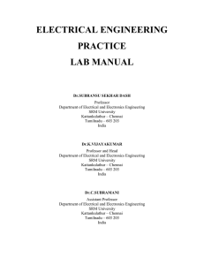 electrical engineering practice lab manual