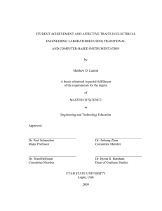 Student Achievement and Affective Traits in Electrical Engineering