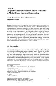 Integration of Supervisory Control Synthesis in Model