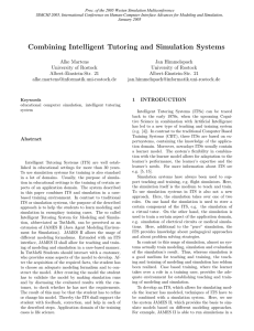 Combining Intelligent Tutoring and Simulation Systems