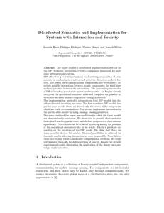 Distributed Semantics and Implementation for Systems