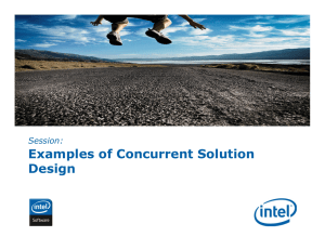 Examples of Concurrent Solution Design