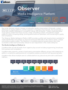 Media Intelligence Platform Overview