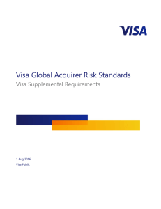 Visa Global Acquirer Risk Standards: Visa Supplemental
